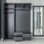 Дизайнерский Распашной шкаф-Батлер Графит купить в Москве | KS-Mebel33 Дизайнерский Распашной шкаф-Батлер Графит купить